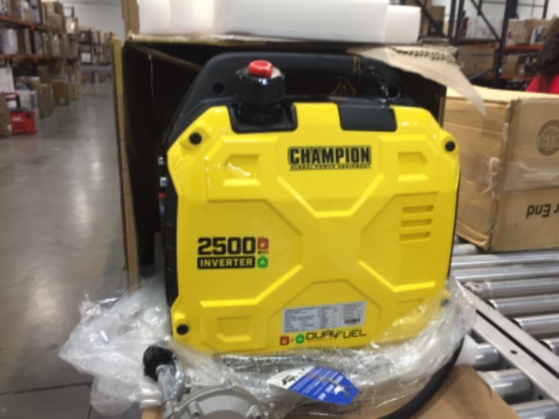 Photo 4 of **USED, OIL IS ALL OVER GENERATOR**
Champion Power Equipment 200961 2500-Watt Dual Fuel Portable Inverter Generator, Ultralight
