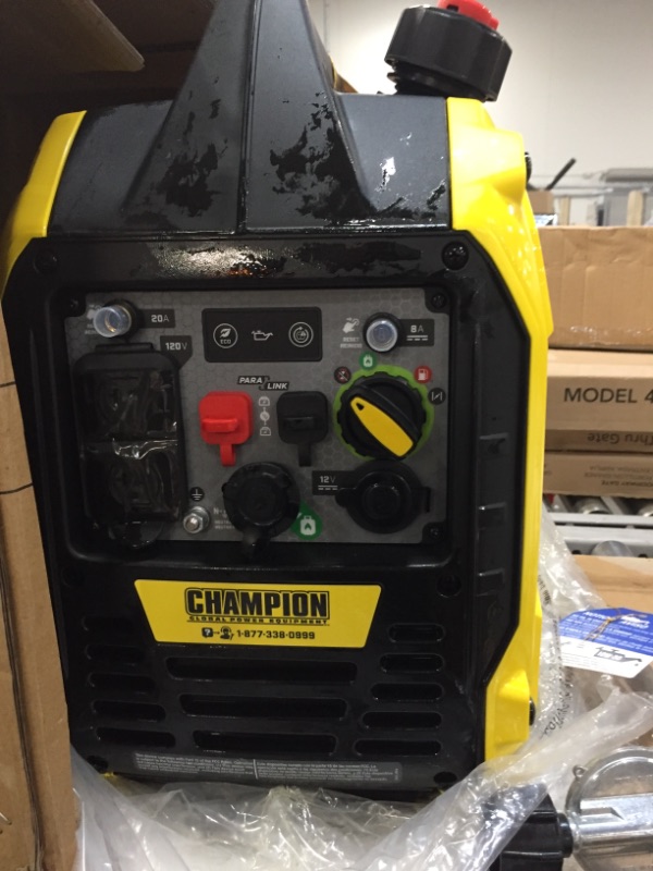 Photo 2 of **USED, OIL IS ALL OVER GENERATOR**
Champion Power Equipment 200961 2500-Watt Dual Fuel Portable Inverter Generator, Ultralight
