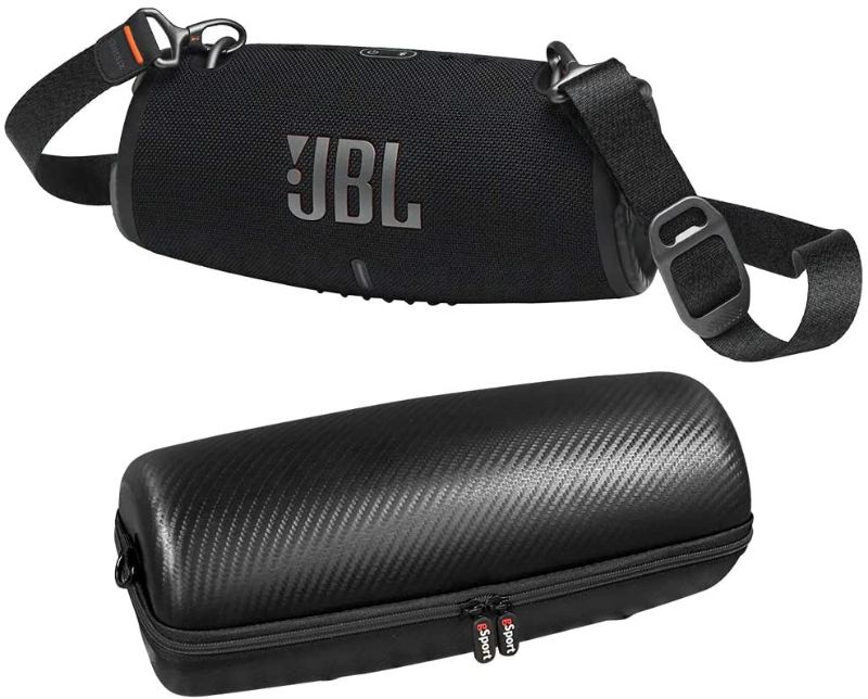 Photo 1 of **TESTED AND FUNCTIONS**
JBL Xtreme 3 Portable Waterproof Bluetooth Speaker Bundle with gSport Hardshell Case (Black)
