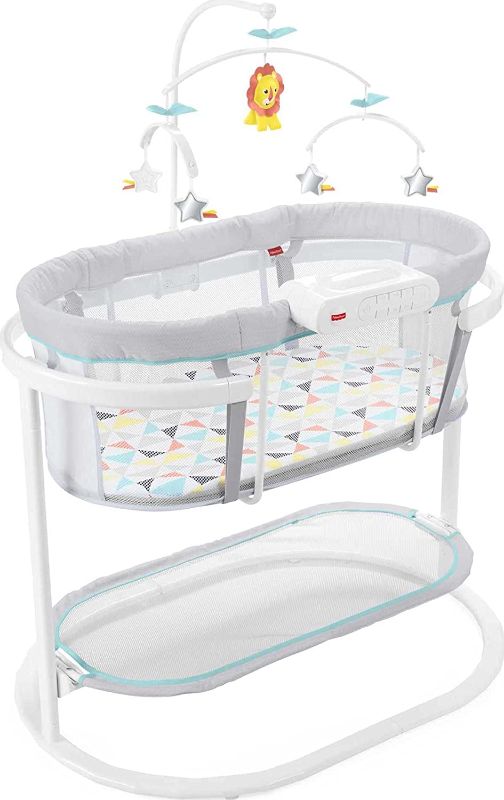 Photo 1 of MISSING PARTS
Fisher-Price Soothing Motions Bassinet Windmill, Baby Cradle with sway Motion, Light Projection, Overhead Mobile, Vibrations and Music
