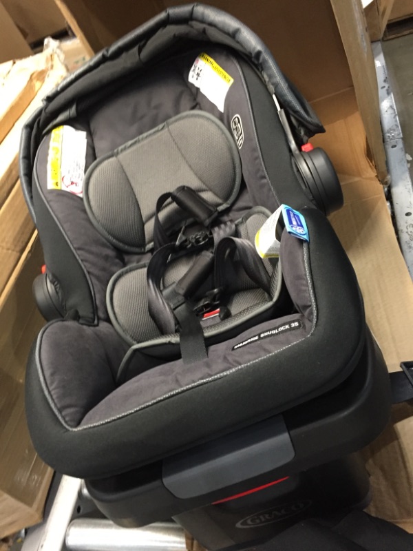 Photo 2 of Graco SnugRide SnugLock 35 XT Infant Car Seat | Baby Car Seat, Gotham
