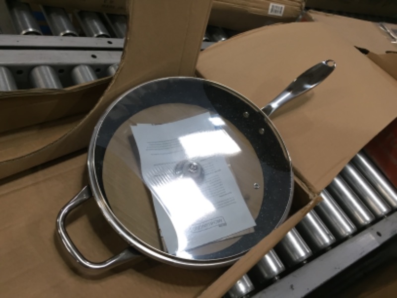 Photo 1 of **GENERAL POST***
MICHELANGELO 12 Inch Frying Pan with Lid, Nonstick Frying Pan with Bakelite Handle, 12 Inch Frying Pan Nonstick,Stone Nonstick Frying Pan with Lid - 12 Inch
