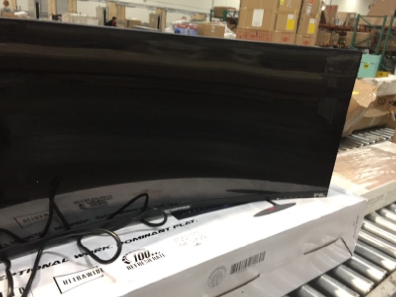 Photo 5 of **VERTICAL LINES ON RIGHT SIDE OF SCREEN**
Sceptre 34-inch Curved UltraWide 21: 9 Creative LED Monitor 2560x1080 Frameless HDMI DisplayPort Up to 100Hz, Machine Black 2020 (C345W-2560UN)
