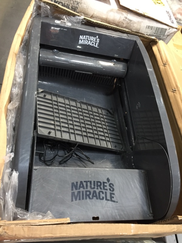 Photo 1 of **USED, MISSING PARTS**
Nature's Miracle™ Multi-Cat Self-Cleaning Litter Box
