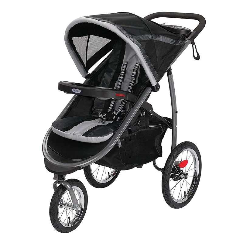 Photo 1 of Graco FastAction Fold Jogging Stroller, Gotham, 40x24x42 Inch (Pack of 1)
