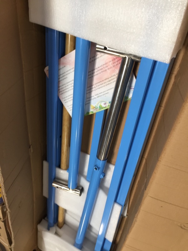 Photo 2 of ****MISSING PARTS**
Dai&F Gymnastics Kips Bar for Kids, Adjustable Height 3'-5' Junior Gymnastics Bars for Home, Horizontal Training Bar with Fiberglass Rail & Stainless Steel Regulating Arms
