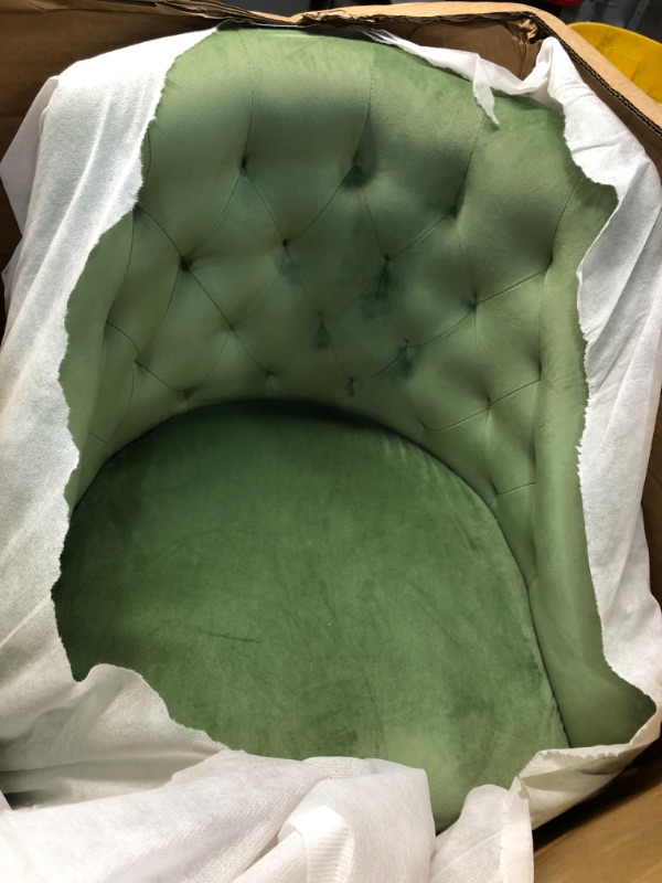 Photo 2 of Velvet Tufted Velvet Upholstery Desk Chair for Home Office - Green
