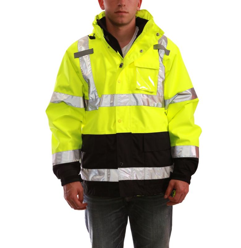 Photo 1 of Tuff Gard- High Visibility Reflective Waterproof Jacket - ANSI Class 3 - Zipper Detachable Lining
