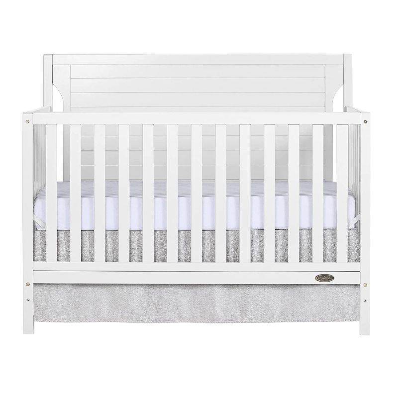 Photo 1 of Dream On Me Cape Cod 5-in-1 Convertible Crib in White