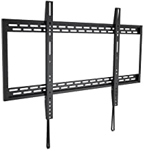 Photo 1 of Monoprice Stable Series Fixed TV Wall Mount Bracket for TVs 60in to 100in Max Weight 220 lbs VESA Patterns Up to 900x600 Works with Concrete & Brick UL Certified Black
