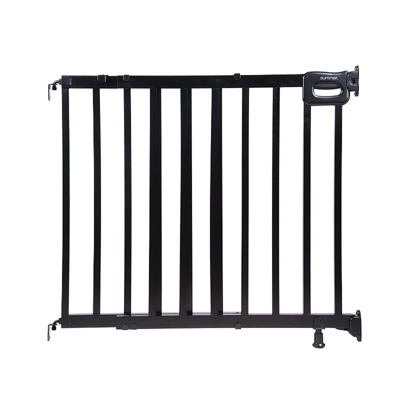 Photo 1 of 32" TALL Summer Infant Summer Deluxe Stairway Simple to Secure Wood Safety Baby Gate