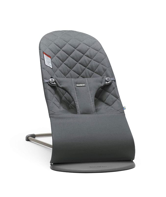 Photo 1 of BabyBjörn Bouncer Bliss, Quilted Cotton, Anthracite 