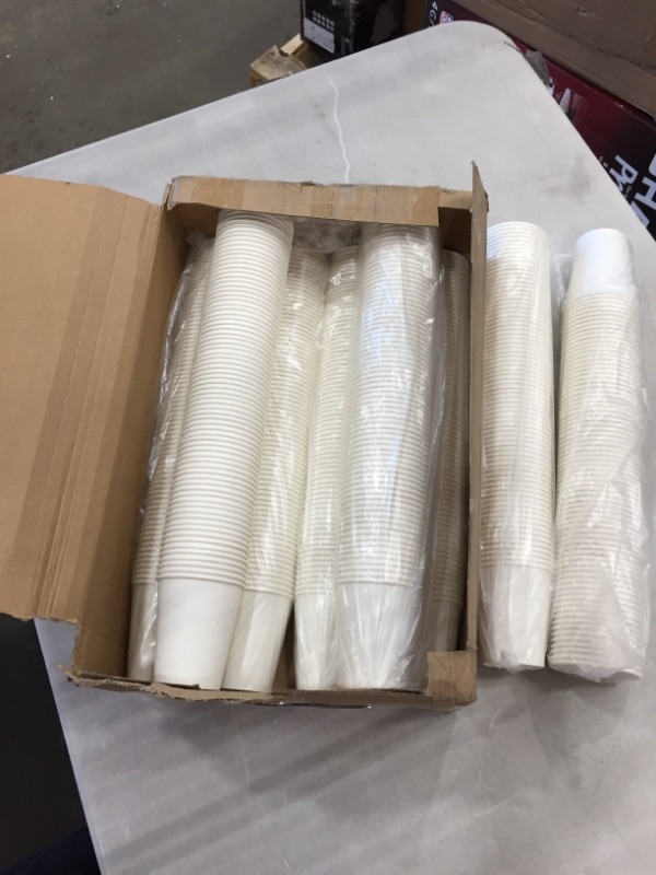 Photo 2 of [592 Pack] 8 oz White Paper Cups, Disposable Paper Cups,