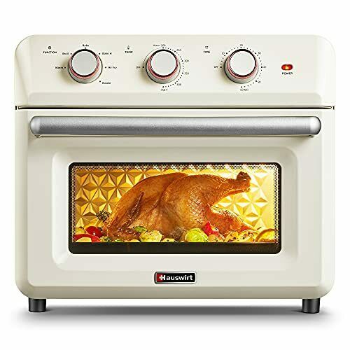 Photo 1 of Air Fryer Convection Oven Rotisserie Retro Countertop Small Oven Cream White
