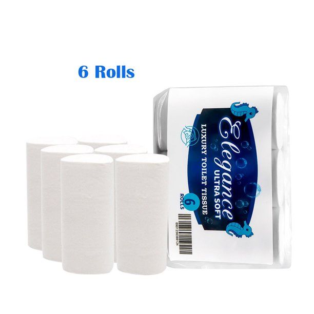 Photo 1 of 19 PACKS Haswue 6 Rolls Toilet Paper Soft Strong Toilet Tissue Home Kitchen 3-Ply for Daily Use
