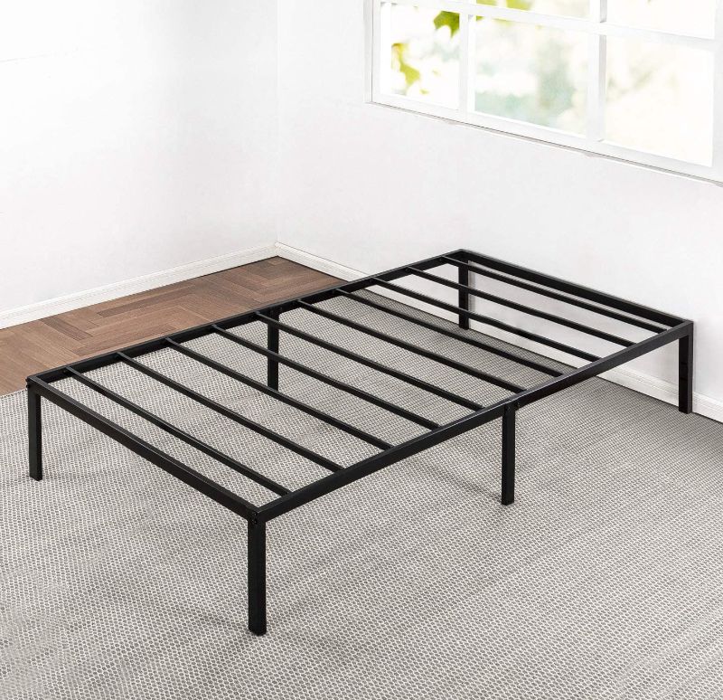 Photo 1 of Best Price Mattress 14 Inch Metal Platform Beds w/ Heavy Duty Steel Slat Mattress Foundation (No Box Spring Needed), Black TWIN