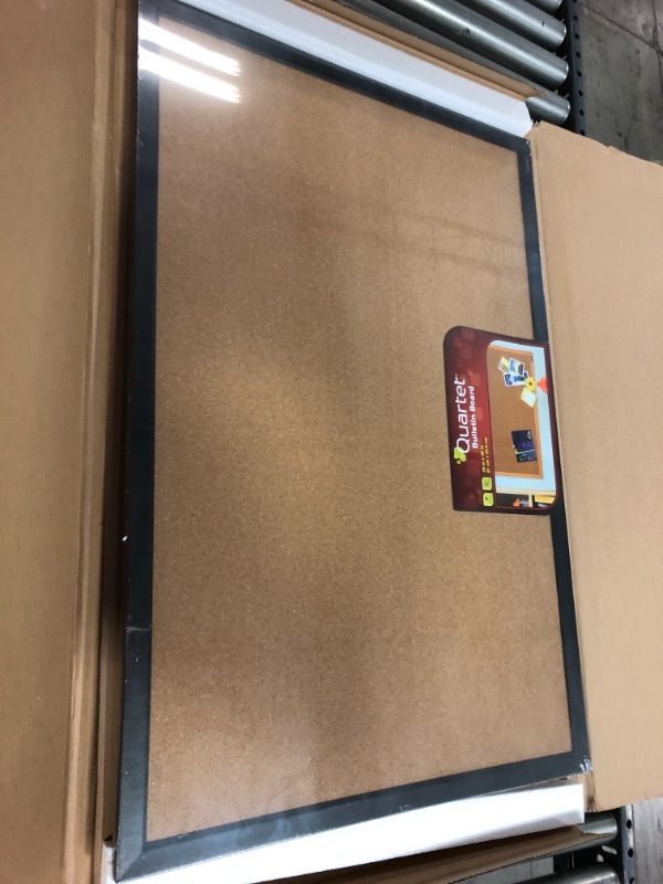 Photo 1 of Quartet Bulletin Board, Cork Board, 2' x 3', Black Frame (MWDB2436-BK)