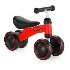 Photo 2 of 2 PACK Three Wheel Baby Children Balance Bike Scooter Baby Walker Infant 1-3 Years Scooter Learn To Walk No Foot Pedal New Riding Toys  RED
