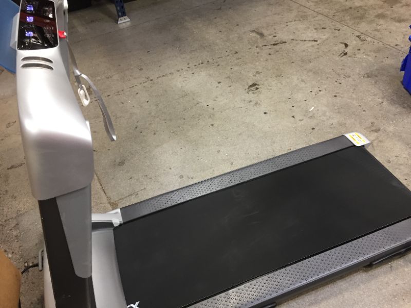Photo 1 of USED---OVICX Q2S Folding Portable Treadmill Manual Compact Walking Running Machine for Home Gym Workout Electric Desk Treadmills with LED Display Device Holder Treadmills for Small Spaces