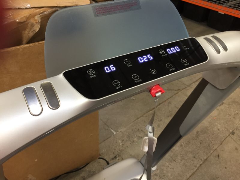 Photo 1 of USED---OVICX Q2S Folding Portable Treadmill Manual Compact Walking Running Machine for Home Gym Workout Electric Desk Treadmills with LED Display Device Holder Treadmills for Small Spaces