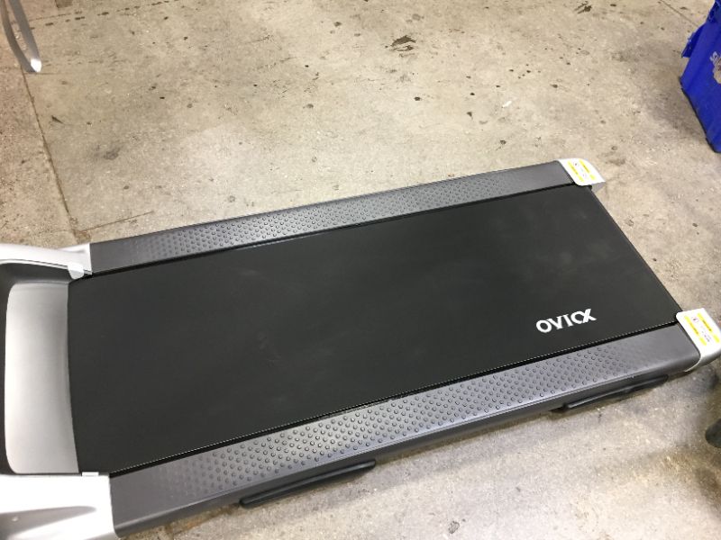 Photo 1 of USED---OVICX Q2S Folding Portable Treadmill Manual Compact Walking Running Machine for Home Gym Workout Electric Desk Treadmills with LED Display Device Holder Treadmills for Small Spaces