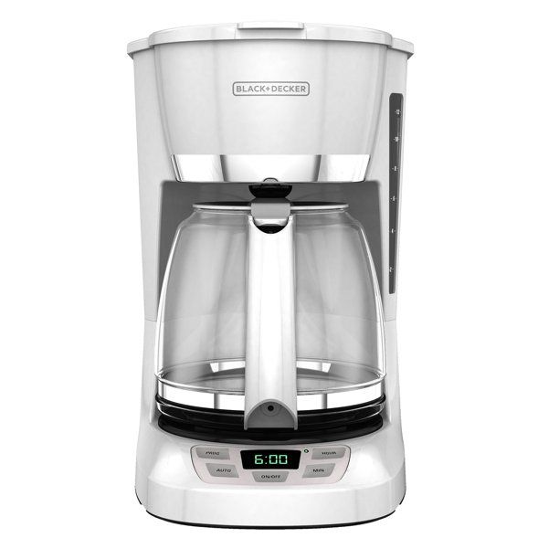 Photo 1 of BLACK+DECKER 12-Cup* QuickTouch Programmable Coffeemaker, White, CM1060W
