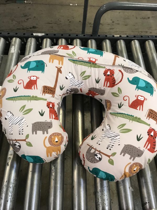 Photo 1 of Boppy Nursing Pillow Cover—Original | Earth Tone Woodland | Cotton Blend Fabric | Fits Boppy Bare Naked, Original and Luxe Breastfeeding Pillow | Awake Time Only
