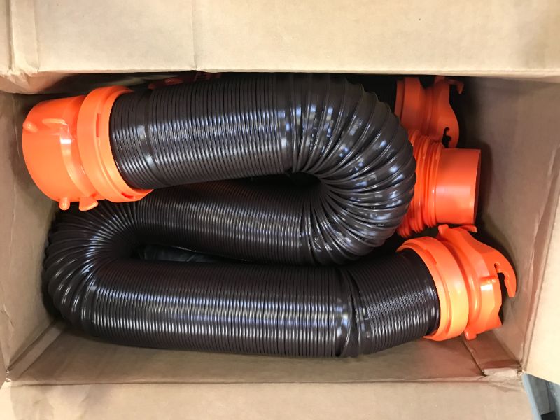 Photo 2 of Camco 39742 RhinoFLEX 20' RV Sewer Hose Kit with Swivel Fitting