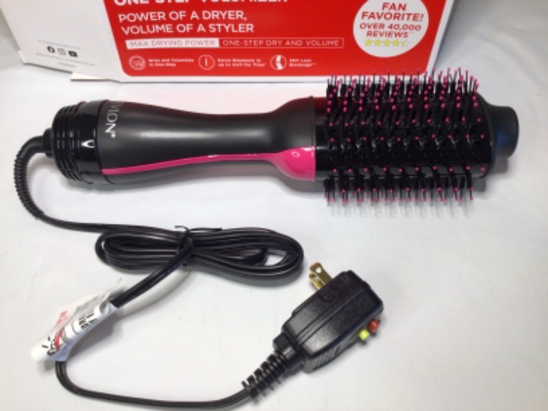 Photo 3 of REVLON One-Step Hair Dryer And Volumizer Hot Air Brush, Black