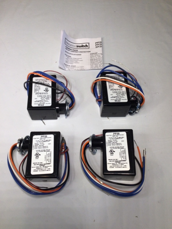 Photo 4 of 4 Pack Sensor Switch PP20 Contractor Select Power Pack Relay Circuit Protection 120/277 VAC, Black