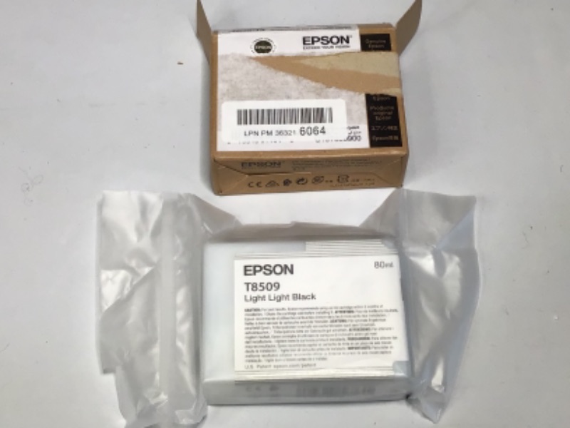 Photo 1 of Epson T850900 T850 UltraChrome HD Light Light Black Ink