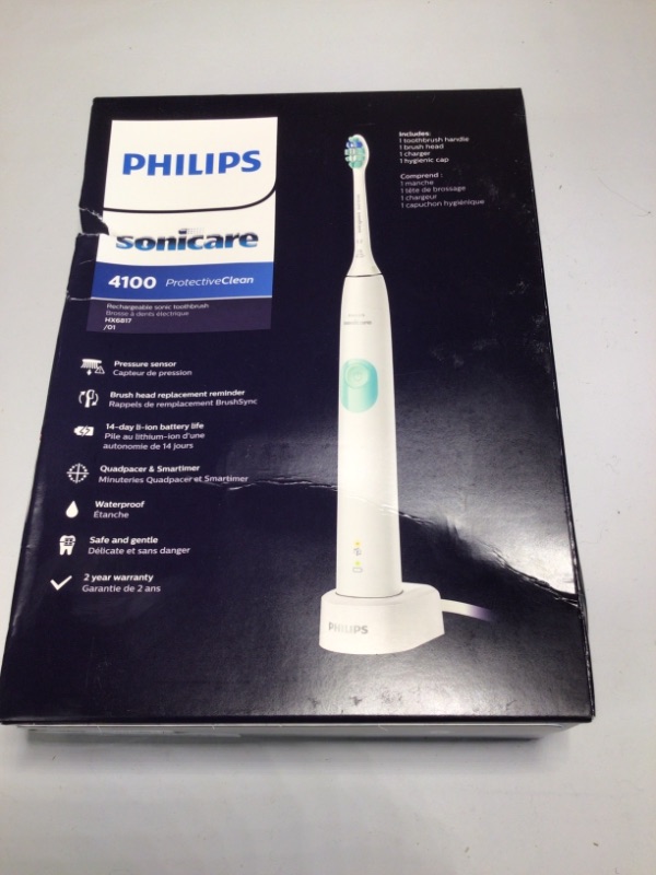 Photo 2 of Philips Sonicare HX6817/01 ProtectiveClean 4100 Rechargeable Electric Toothbrush, White 