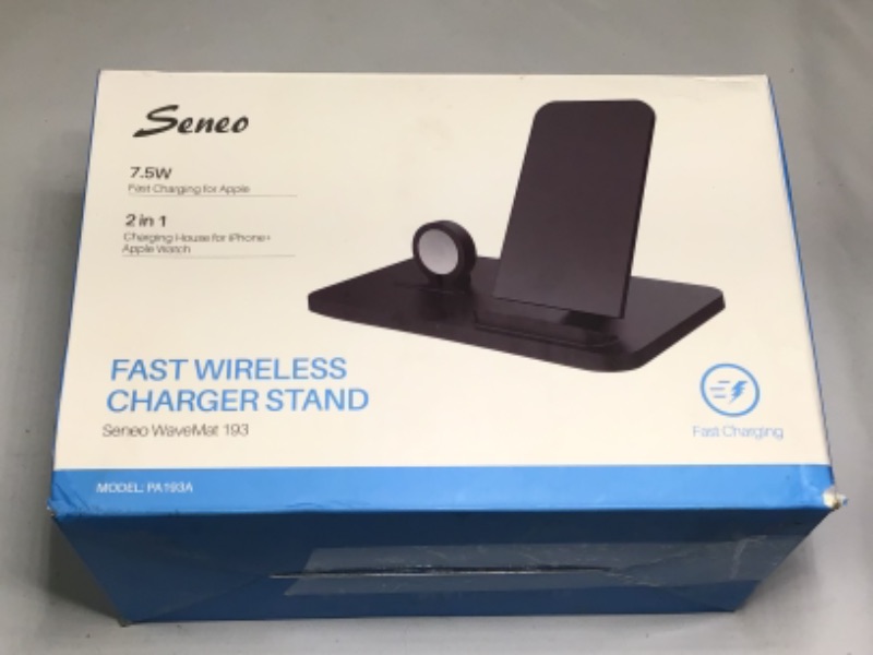 Photo 1 of Fast Wireless Charging Stand 7.5W  2 in 1 Charging Stand for Iphone and Apple Watch.