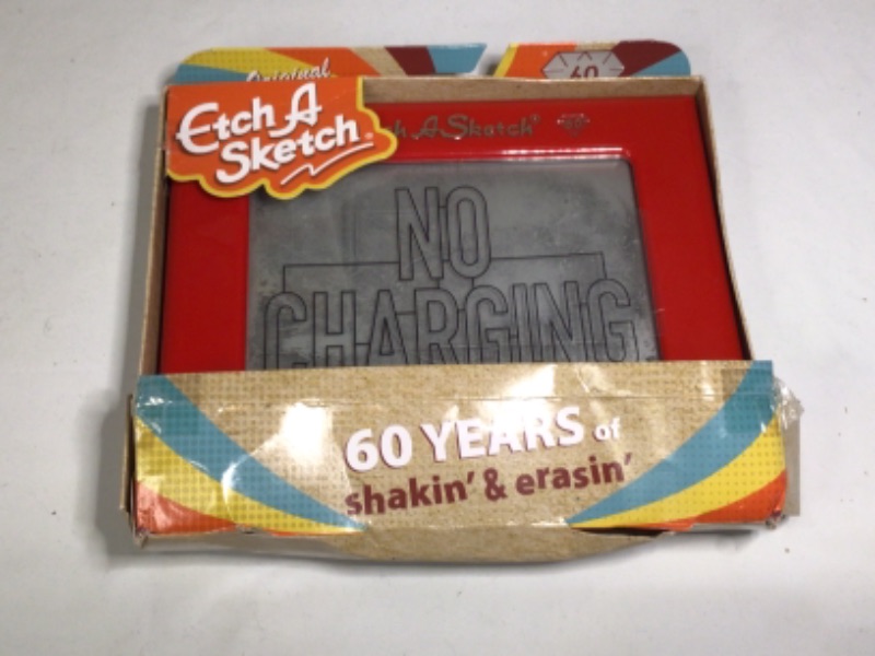 Photo 2 of Etch A Sketch, Classic Red Drawing Toy with Magic Screen, for Ages 3 and Up