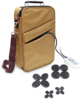 Photo 1 of Portable Hot Stones Warmer Set by Amethyst Lake Spa Salon Massage Digital Electric Heater Kit with 16 Basalt Stones