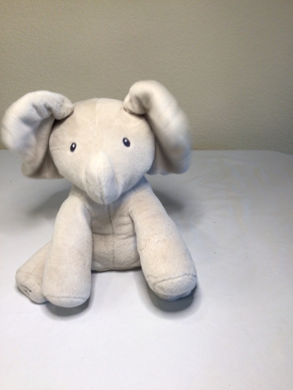 Photo 3 of GUND Baby Animated Flappy The Elephant Stuffed Animal Plush, Gray, 12"