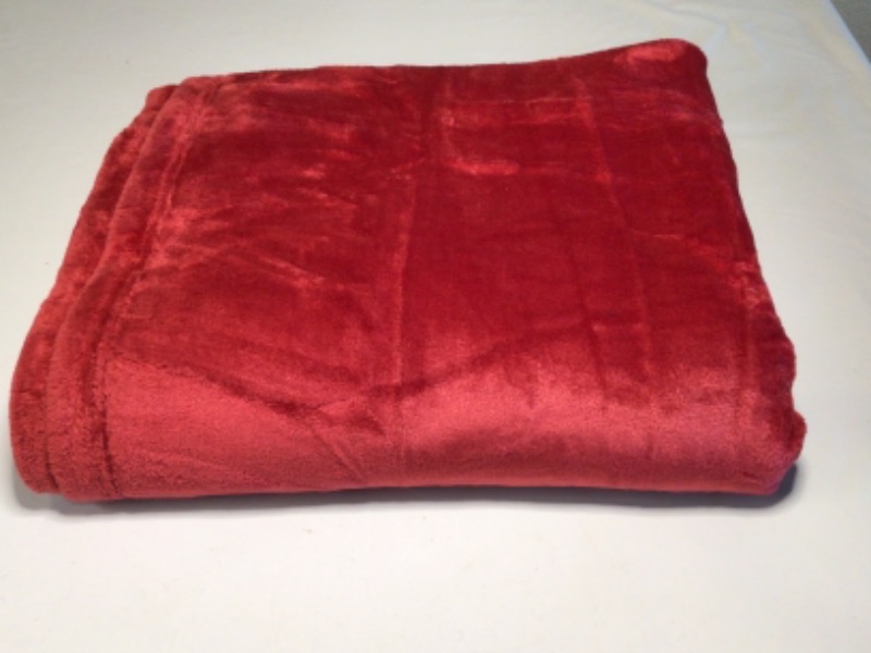 Photo 2 of Bedsure Fleece Throw Blanket for Couch Red - Lightweight Plush Fuzzy Cozy Soft Blankets and Throws for Sofa, 50x60 inches