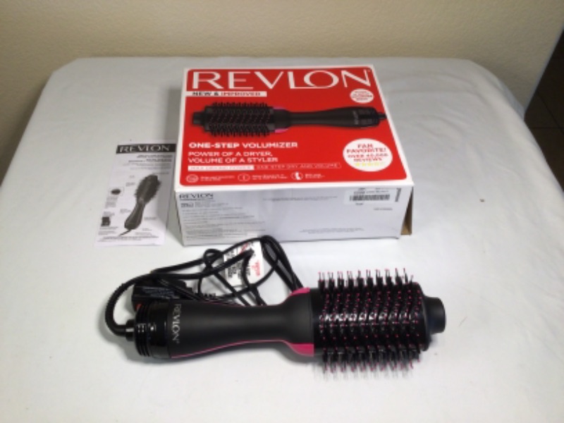 Photo 3 of REVLON One-Step Hair Dryer And Volumizer Hot Air Brush, Black,