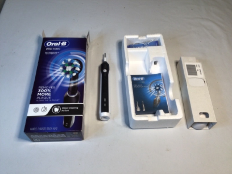 Photo 2 of Oral-B Pro 1000 CrossAction Electric Toothbrush, Black