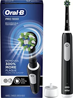 Photo 1 of Oral-B Pro 1000 CrossAction Electric Toothbrush, Black