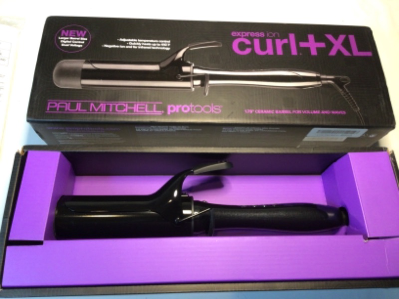 Photo 2 of Paul Mitchell Express Ion Curl XL 1.75" Ceramic Curling Iron, Fast-Heating For Volume, Body + Waves