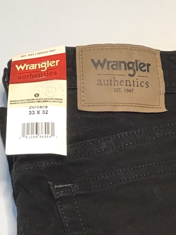 Photo 3 of Wrangler Authentic Jeans- Black- W33 x 32L