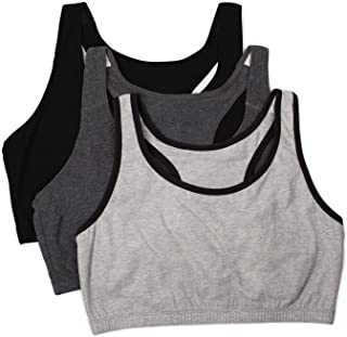 Photo 1 of Fruit of the Loom Women's Built Up Tank Style Sports Bra-Grey, Black, and White- Size 46