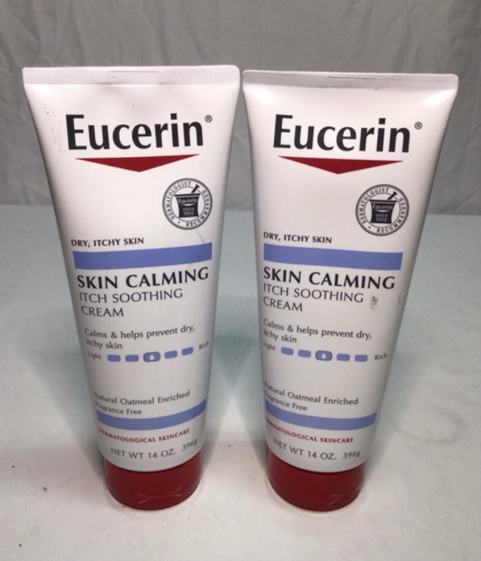 Photo 2 of 2 Pack Eucerin Skin Calming Natural Oatmeal Enriched Creme 14 oz    