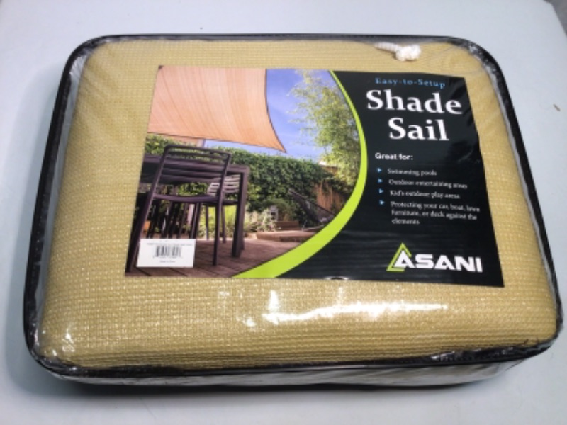 Photo 2 of Sun Shade Sail Canopy by Asani 12' x 16' Cover for Patio Outdoor, Rectangle Backyard Shade Sail for Garden Playground