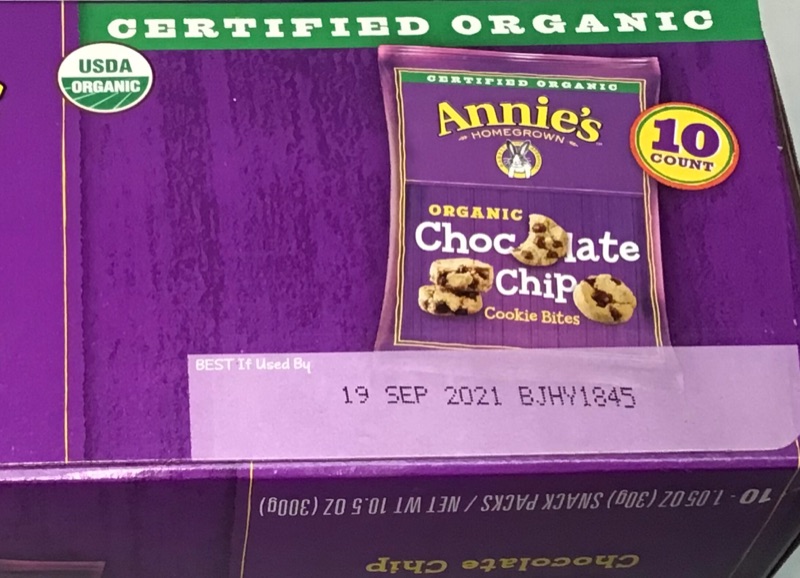 Photo 3 of 3 Boxes- Annie's Organic Chocolate Chip Cookie Bites, 10.5 oz, 10 ct each Box