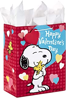 Photo 1 of 3 Pack-Hallmark 13" Large Peanuts Valentine’s Day Gift Bag with Tissue Paper (Snoopy) 