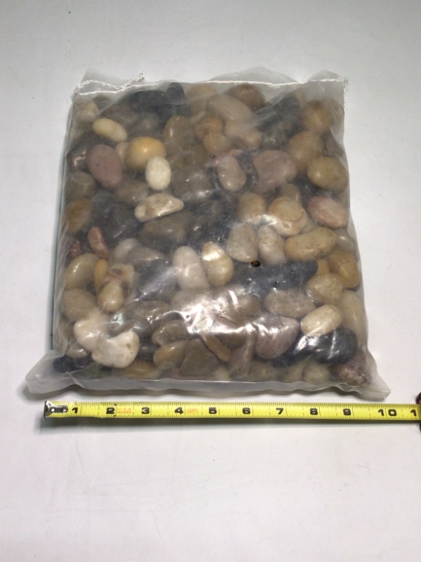 Photo 1 of 12 Pound River Rocks, Decorative Pebbles for Plants, Garden, Landscaping, Succulent, Vase, 