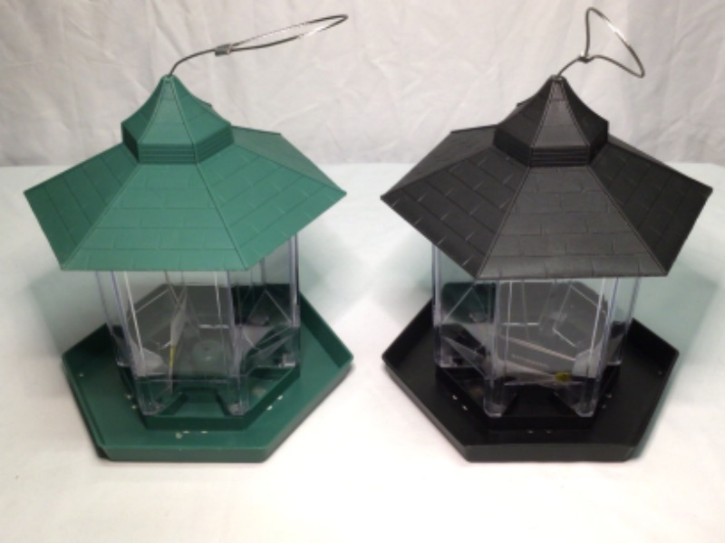 Photo 1 of 2 Pack- Bird Feeders- One Green One Black