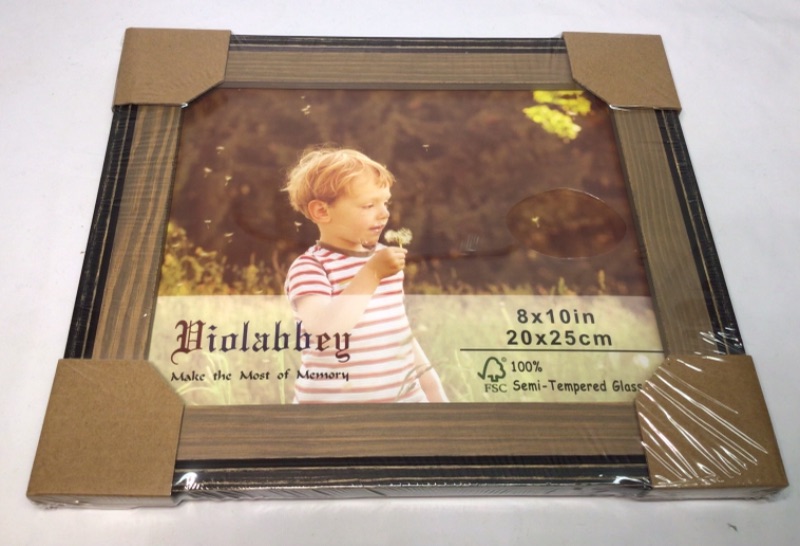 Photo 1 of 8 x 10 Picture Frame by Violabbey. Two Tone Wood-Visible Wood Grain- 